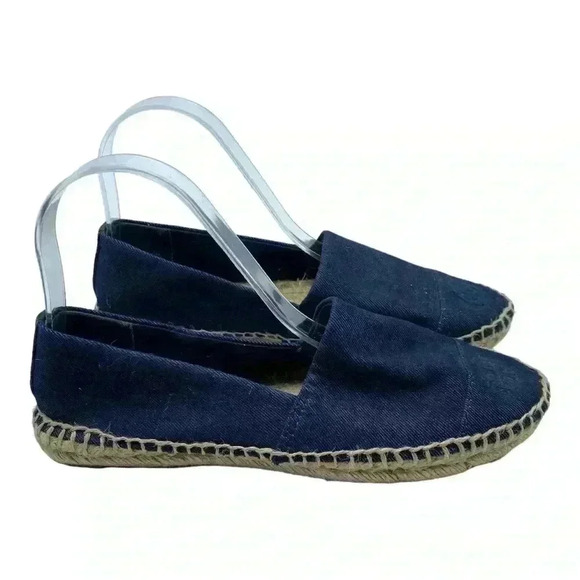 Tory Burch Espadrille navy blue size 8 - Picture 3 of 8